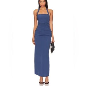 Lioness Strapless Blue Dress